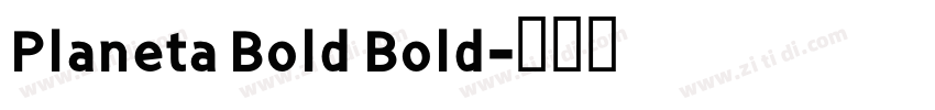 Planeta Bold Bold字体转换
